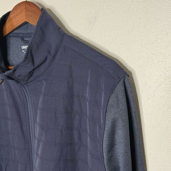 UntuckIt Tyrus Navy Blue Quarter Zip Shacket - Men’s US XL - Picture 4 of 9